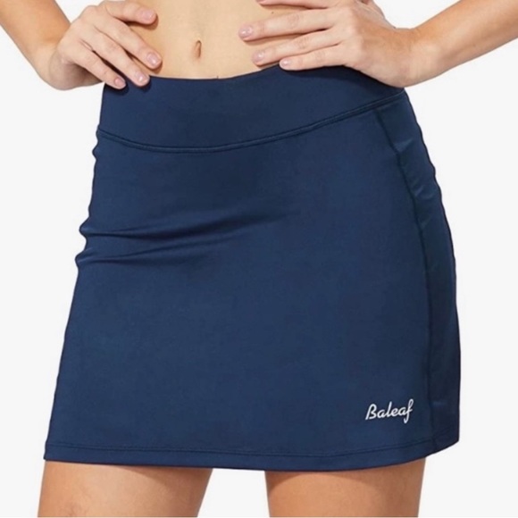 Baleaf Womens golf skirt skirt blue Athleisure Tennis activewear new with tags